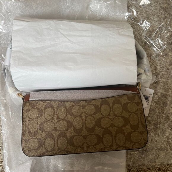 Coach Morgan Shoulder Bag In Colorblock Signature Canvas - Picture 6 of 10